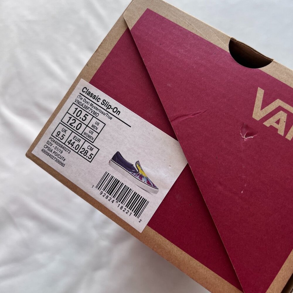 SOLD. Vans Tie Dye Classic Slip On Shoes - Picture 2 of 6